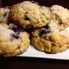 Blueberry Scones and Cranberry Pistachio Muffins