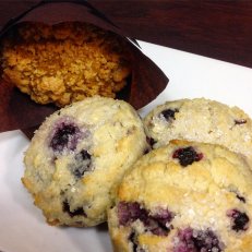 Blueberry scones and Pumpkin Spice Pecan muffins