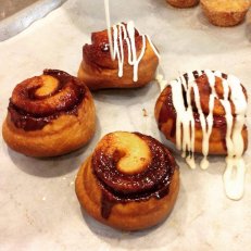 Chai Scones & Blueberry Almond Muffins...Cinnamon Rolls