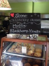 Cranberry Orange Scone & Blackberry Vanilla Muffin