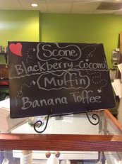 Blackberry Coconut Scone & Banana Toffee Muffin