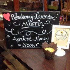 Blueberry Lavender Muffin & Apricot Honey Scone