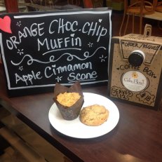 Orange Chocolate Chip Muffin & Apple Cinnamon Scone
