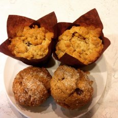 Mocha Chip Scone and Blueberry Oat Muffin