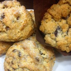 Walnut & Date Scones and Blueberry Muffins 