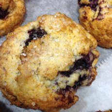 Blackberry Honey & Cardamom Scones & Blueberry Spiced Muffins