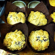Blueberry Muffins & Cherry Vanilla Scones